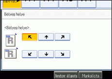 A kezel�panel k&eacute;perny�j&eacute;nek bemutat&aacute;sa