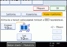 A kezel�panel k&eacute;perny�j&eacute;nek bemutat&aacute;sa