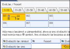 A kezel�panel k&eacute;perny�j&eacute;nek bemutat&aacute;sa