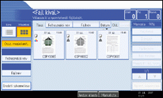 A kezel�panel k&eacute;perny�j&eacute;nek bemutat&aacute;sa