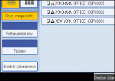 A kezel�panel k&eacute;perny�j&eacute;nek bemutat&aacute;sa