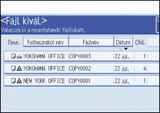 A kezel�panel k&eacute;perny�j&eacute;nek bemutat&aacute;sa