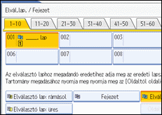 A kezel�panel k&eacute;perny�j&eacute;nek bemutat&aacute;sa