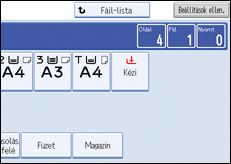 A kezel�panel k&eacute;perny�j&eacute;nek bemutat&aacute;sa