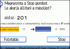 A kezel�panel k&eacute;perny�j&eacute;nek bemutat&aacute;sa