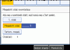 A kezel�panel k&eacute;perny�j&eacute;nek bemutat&aacute;sa