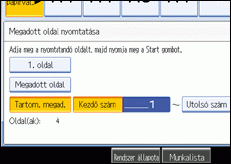 A kezel�panel k&eacute;perny�j&eacute;nek bemutat&aacute;sa