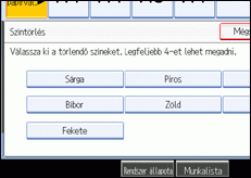 A kezel�panel k&eacute;perny�j&eacute;nek bemutat&aacute;sa