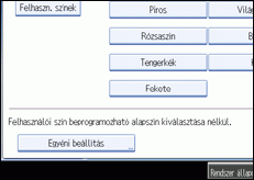 A kezel�panel k&eacute;perny�j&eacute;nek bemutat&aacute;sa