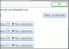 A kezelőpanel képernyőjének bemutatása
