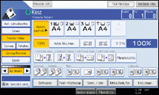 A kezel�panel k&eacute;perny�j&eacute;nek bemutat&aacute;sa