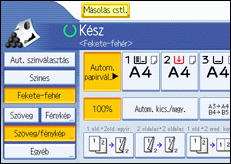 A kezel�panel k&eacute;perny�j&eacute;nek bemutat&aacute;sa