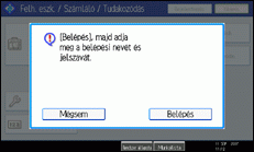 &Aacute;bra a kijelz� kezel�panelj&eacute;r�l
