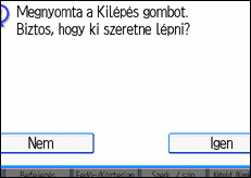 &Aacute;bra a kijelz� kezel�panelj&eacute;r�l
