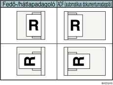 Illusztr&aacute;ci&oacute; a fed�-/h&aacute;tlapadagol&oacute;ban l&eacute;v� pap&iacute;r t&aacute;jol&aacute;s&aacute;hoz