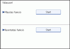 A kezel�panel k&eacute;perny�je