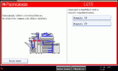 A kezel�panel k&eacute;perny�je