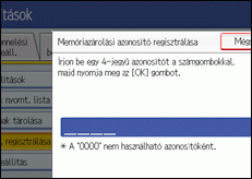 Kezelőpanel képernyője, illusztráció