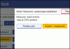 Kezelőpanel képernyője, illusztráció