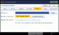 Kezelőpanel képernyője, illusztráció