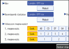 Kezelőpanel képernyője, illusztráció