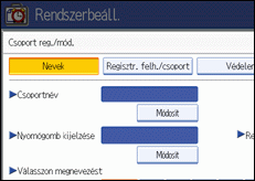 Kezelőpanel képernyője, illusztráció