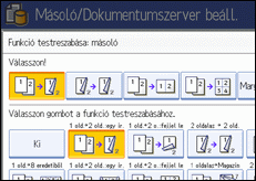 Kezel�panel k&eacute;perny�je, illusztr&aacute;ci&oacute;