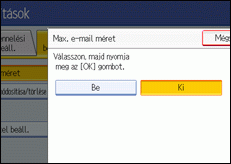 Kezelőpanel képernyője, illusztráció