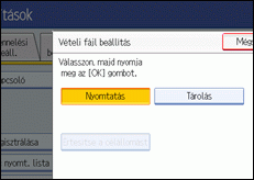 Kezelőpanel képernyője, illusztráció