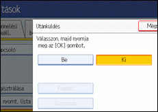 Kezelőpanel képernyője, illusztráció