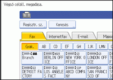 Kezelőpanel képernyője, illusztráció