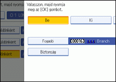 Kezelőpanel képernyője, illusztráció
