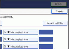 Kezelőpanel képernyője, illusztráció