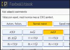 Kezelőpanel képernyője, illusztráció