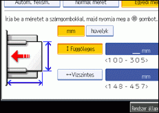 Kezelőpanel képernyője, illusztráció