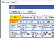 Kezelőpanel képernyője, illusztráció