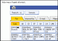 Kezelőpanel képernyője, illusztráció