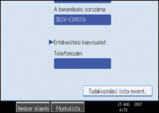 Kezel�panel k&eacute;perny�je, illusztr&aacute;ci&oacute;