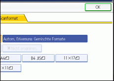 Abbildung des Bedienfelds