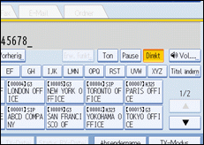Abbildung des Bedienfelds