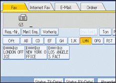 Abbildung des Bedienfelds