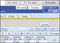 Abbildung des Bedienfelds