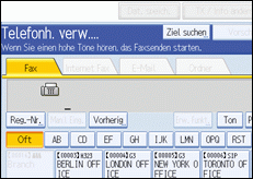 Abbildung des Bedienfelds