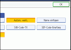 Abbildung des Bedienfelds