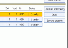 Abbildung des Bedienfelds