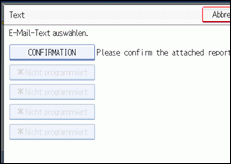 Abbildung des Bedienfelds