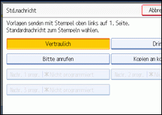 Abbildung des Bedienfelds