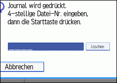 Abbildung des Bedienfelds