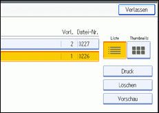Abbildung des Bedienfelds