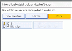 Abbildung des Bedienfelds